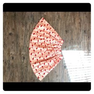 Pink flamingo circle skirt size L